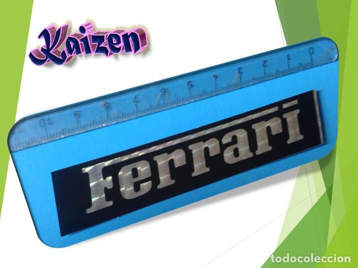 Pegatinas de colecci&oacute;n: PEGATINA. ADHESIVO. SIN PEGAR. A&Ntilde;OS 80. MOTOR. PLATEADA. FERRARI