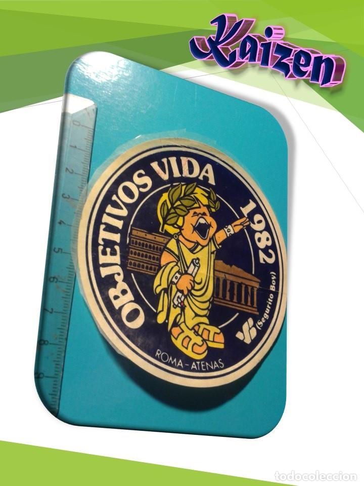 Pegatinas de colecci&oacute;n: PEGATINA. ADHESIVO. SIN PEGAR. 1982. OBJETIVOS VIDA.