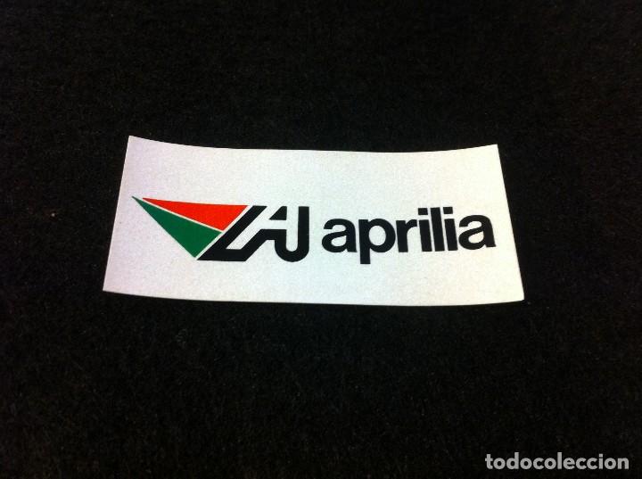 Pegatinas de colecci&oacute;n: PEGATINA ADHESIVA (APRILIA) 7,5 x 3,5cm