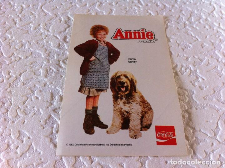 Adesivi di collezione: PEGATINA (ANNIE, LA PEL&Iacute;CULA) 1982. MEDIDAS: 12 x 8
