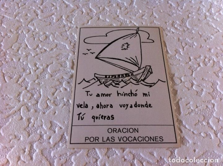 Adesivi di collezione: PEGATINA (ORACI&Oacute;N POR LAS VOCACIONES) TU AMOR HINCH&Oacute; MI VELA... MEDIDAS: 10 x 7cm