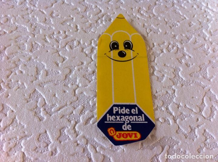 Pegatinas de colecci&oacute;n: PEGATINA (PIDE EL HEXAGONAL DE JOVI) MEDIDAS : 10 x 3,5cm