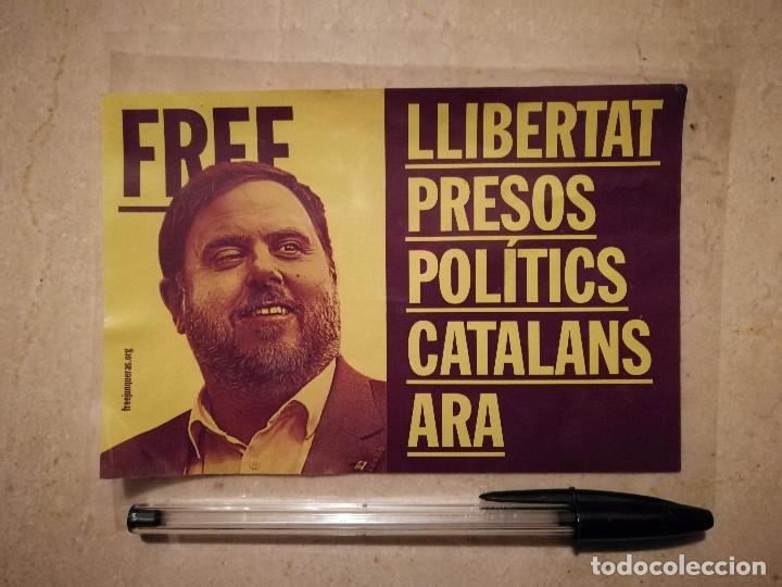 Adesivi di collezione: PEGATINA ORIGINAL - ORIOL JUNQUERAS - ERC - CATALU&Ntilde;A - POLITICA