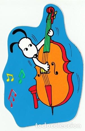 Pegatinas de colecci&oacute;n: ADHESIVO - PEGATINA - DIBUJO - SNOOPY - MUSICO  - 10 x 15 cm APROXIMADAMENT