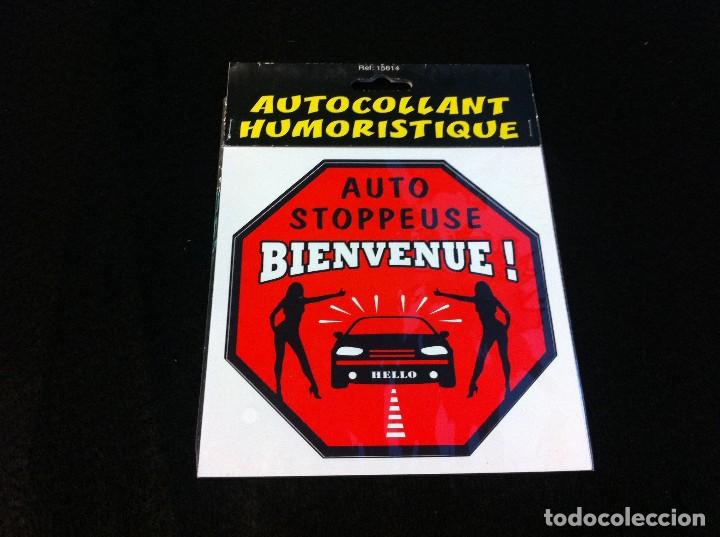 Pegatinas de colecci&oacute;n: PEGATINA HUMOR&Iacute;STICA PARA COCHE. STICKERS. AUTOCOLLANT HUMORISTIQUE. (CONDUCCI&Oacute;N AUT&Oacute;NOMA) NUEVO