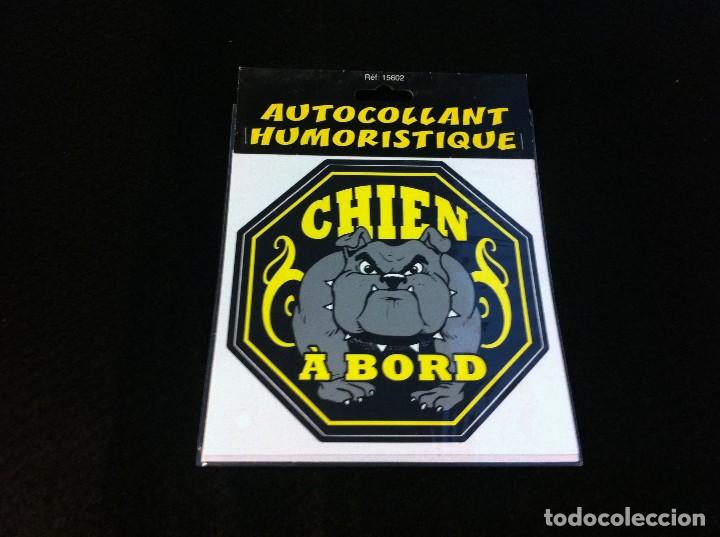 Adesivi di collezione: PEGATINA HUMOR&Iacute;STICA PARA COCHE. STICKERS. AUTOCOLLANT HUMORISTIQUE. (PERRO A BORDO) NUEVO