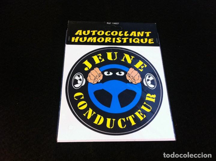 Adesivi di collezione: PEGATINA HUMOR&Iacute;STICA PARA COCHE. STICKERS. AUTOCOLLANT HUMORISTIQUE. (CONDUCTOR JOVEN) NUEVO