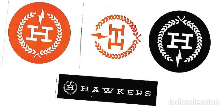 Collection stickers: CUATRO PEGATINAS DIFERENTES **HAWKERS**