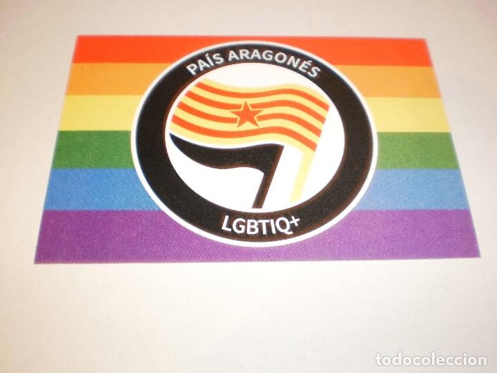 Adesivi di collezione: PEGATINA, PEGATINAS adhesivo purna. pa&iacute;s aragon&eacute;s, independentistas, gays, lesbianas... 2016