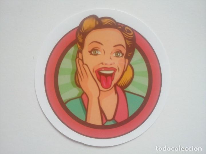 Autocollants de collection: pegatina chica pin up vintage / 6,5 x 6,5 cm