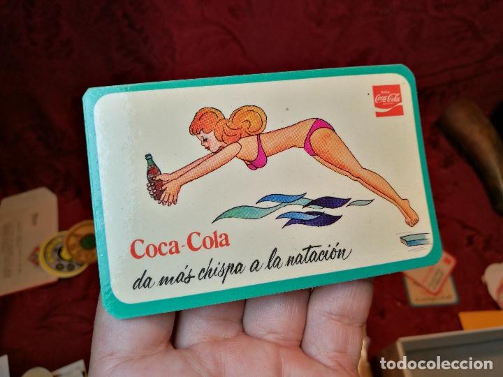 Sammlung von Aufklebern: ANTIGUA PEGATINA ADHESIVO stiker COCA-COLA DA MAS CHISPA NATACION ORIGINAL A&Ntilde;OS 70 - p.p.80&acute;s