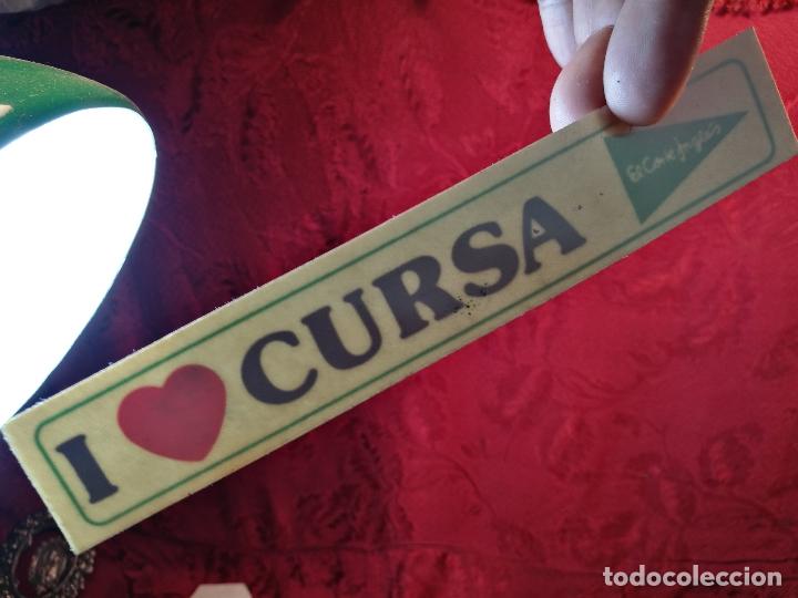 Sammlung von Aufklebern: ANTIGUA PEGATINA ADHESIVO stiker PARA CRISTAL I LOVE CURSA CORTE INGLES ORIGINAL A&Ntilde;OS 70 - p.p.80&acute;s