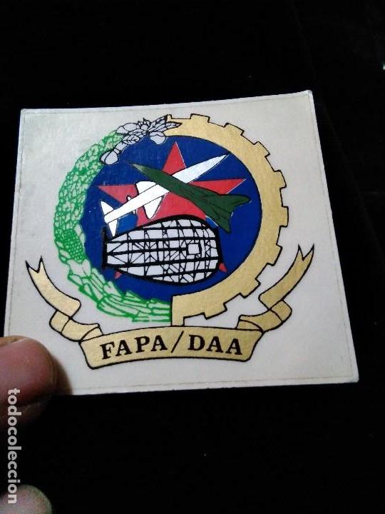 Pegatinas de colecci&oacute;n: Pegatina militar Fuerza a&eacute;rea Angola