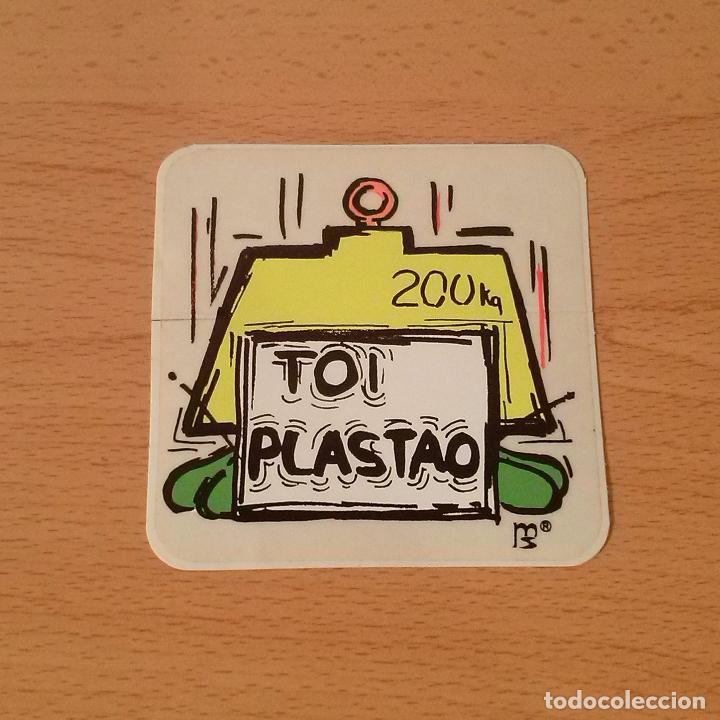 Pegatinas de colecci&oacute;n: Pegatina adhesivo Toi Plastao. A&ntilde;os 80/90.