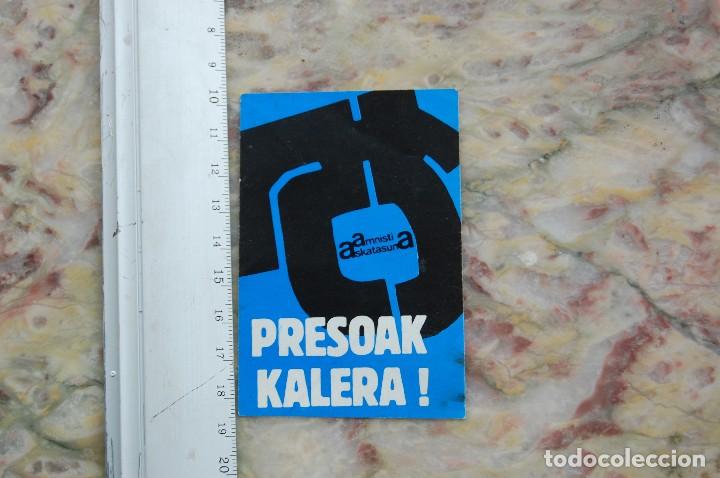 Pegatinas de colecci&oacute;n: pegatina de gestoras proanmistia. - Foto 1