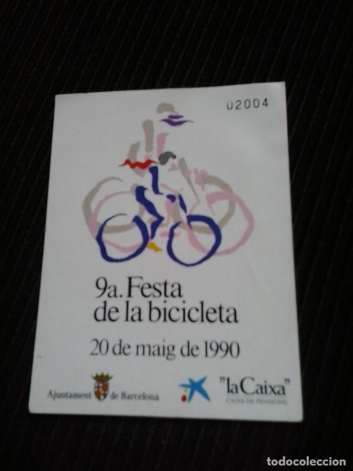 Pegatinas de colecci&oacute;n: PEGATINA CICLISMO FESTA DE LA FICICLETA 1990 BARCELONA