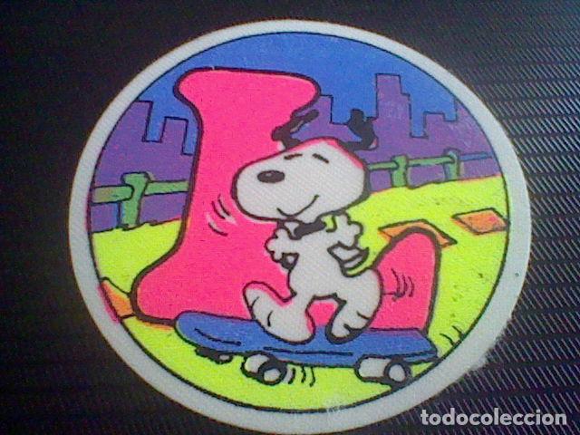 Pegatinas de colecci&oacute;n: SNOOPY LETRA L TELA  STICKER PEGATINA ADHESIVO SIN PEGAR NUNCA