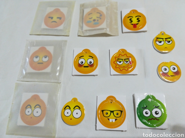 Autocolantes de cole&ccedil;&atilde;o: Lote de 11 emotiworld troquelados diferentes + 1 repetido. Emotimania Jumpers Snacks. 2018