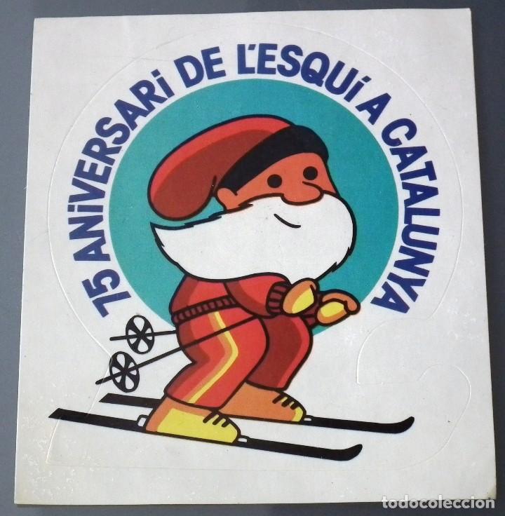 Pegatinas de colecci&oacute;n: PEGATINA - ADHESIVO - 75 ANIVERSARI DE L&acute;ESQUI A CATALUNYA 1908-1983