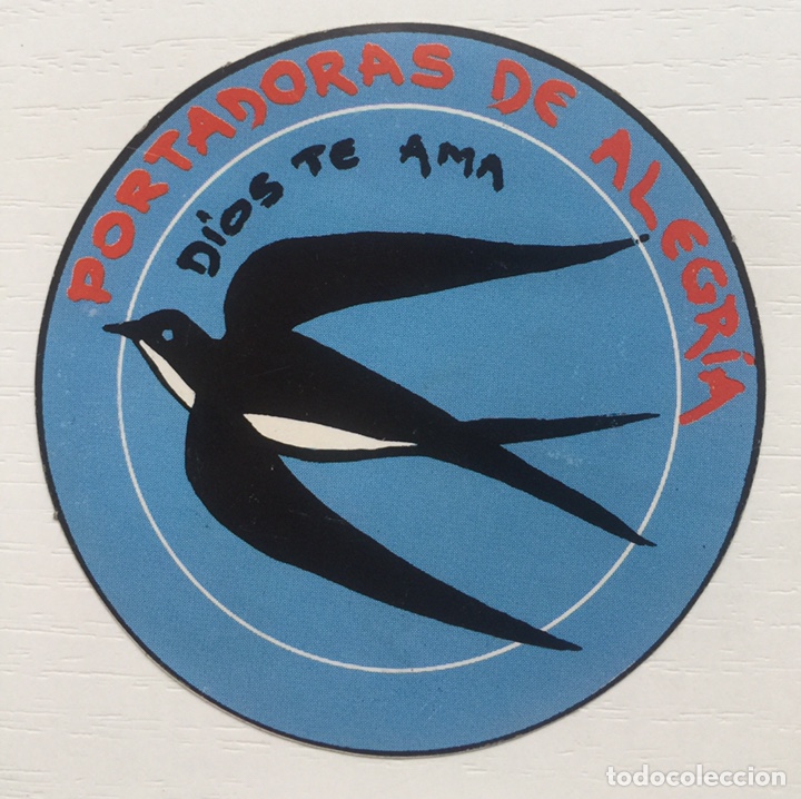Adesivi di collezione: Pegatina Religiosa - Dios Te Ama - Portadoras de alegr&iacute;a - A&ntilde;os 70