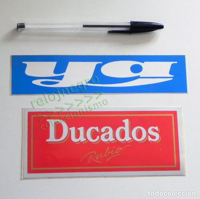 Pegatinas de colecci&oacute;n: LOTE DE PEGATINAS PUBLICITARIAS DIARO YA - TABACO DUCADOS RUBIO - LOGOTIPO PEGATINA LOGO PUBLICIDAD