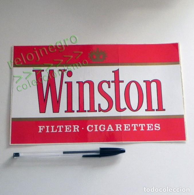 Pegatinas de colecci&oacute;n: PEGATINA PUBLICITARIA WINSTON - PUBLICIDAD D TABACO - GRANDE LOGOTIPO LOGO -M&Aacute;S COSAS DE W. EN VENTA