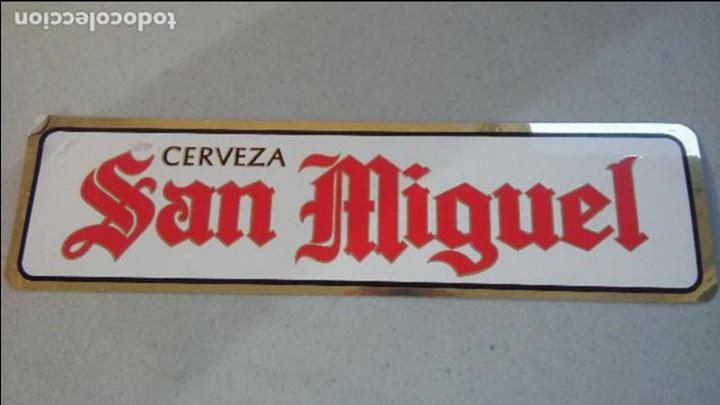 Pegatinas de colecci&oacute;n: pegatina comercial cerveza san miguel beer cervesa lleida