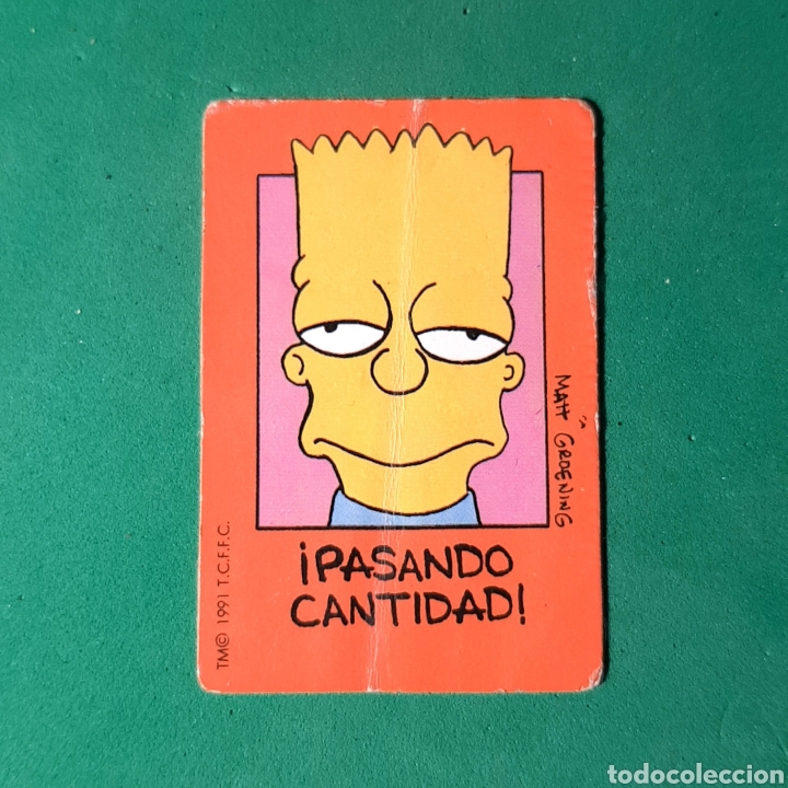 Pegatinas de colecci&oacute;n: (C-15) CROMO BOLLYCAO - COLECCI&Oacute;N 1991 - THE SIMPSONS