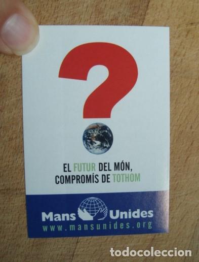 Pegatinas de colecci&oacute;n: Pegatina mans unides - manos unidas