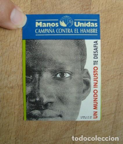 Pegatinas de colecci&oacute;n: pegatina, manos unidas, campa&ntilde;a contra el hambre