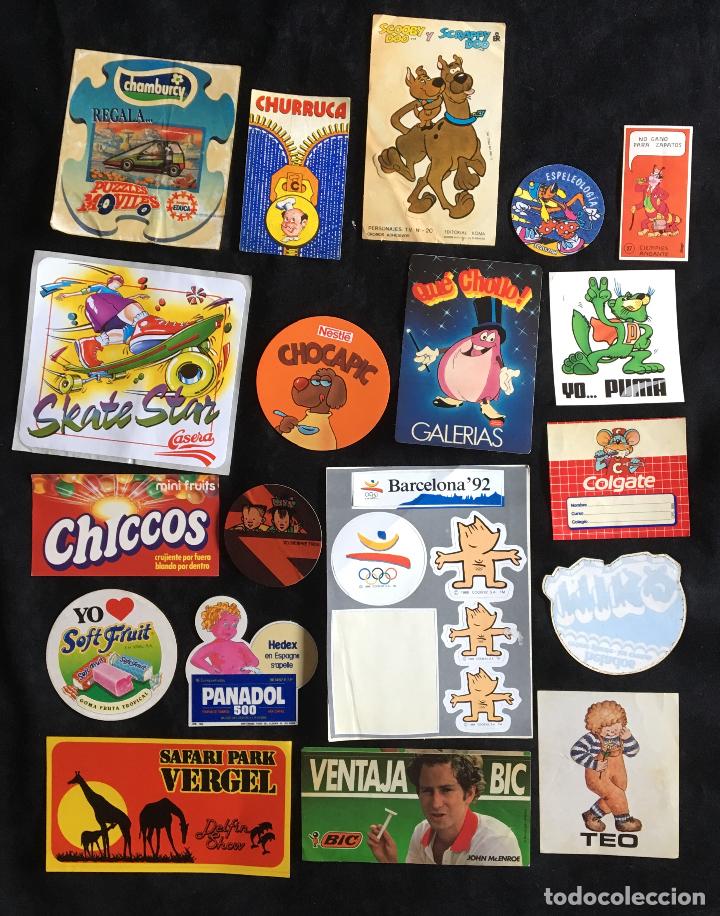 Pegatinas de colecci&oacute;n: pegatinas adhesivos bic, casera, barcelona 92, galerias preciado, scooby doo,miko, yo puma, huesitos