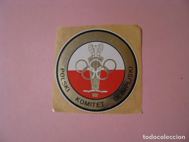 Pegatinas de colecci&oacute;n: PEGATINA DE COMIT&Eacute; OL&Iacute;MPICO POLACO. POLSKI KOMITET OLIMPIJSKI. A&Ntilde;OS 70. 6,2 CM.