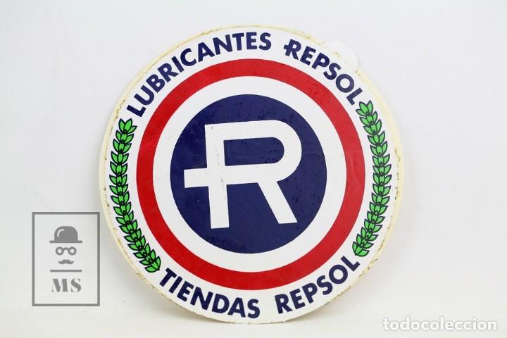 Pegatinas de colecci&oacute;n: Pegatina /Adhesivo Publicitaria - Lubricantes Repsol - Tiendas Repsol