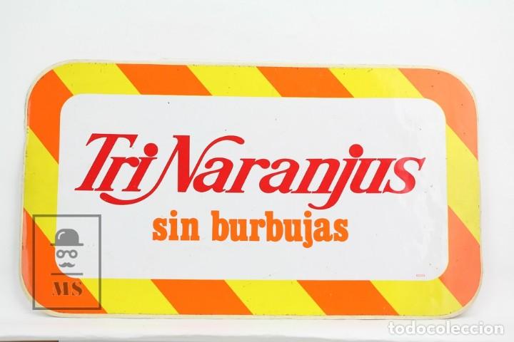 Pegatinas de colecci&oacute;n: Pegatina /Adhesivo Publicitaria - Trinaranjus Sin Burbujas - Gran Formato - A&ntilde;os 80