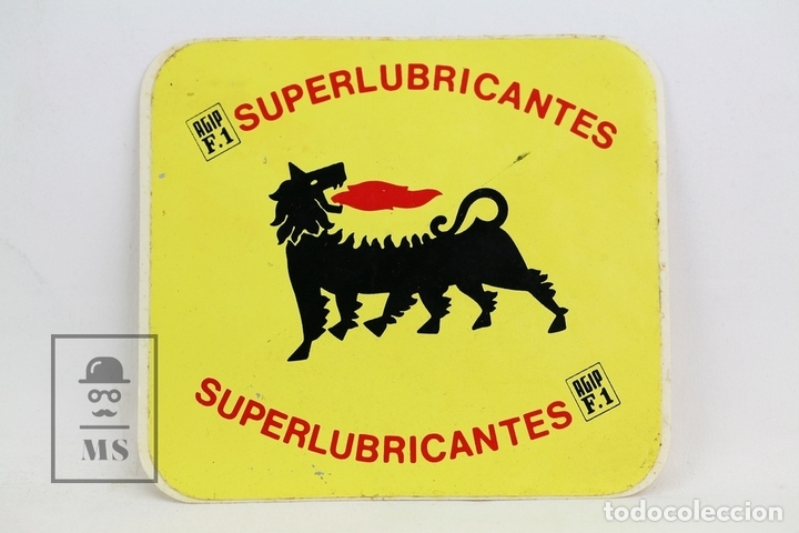 Pegatinas de colecci&oacute;n: Pegatina /Adhesivo Publicitario - Agip F1 Superlubricantes / Aceite De Motores - A&ntilde;os 80
