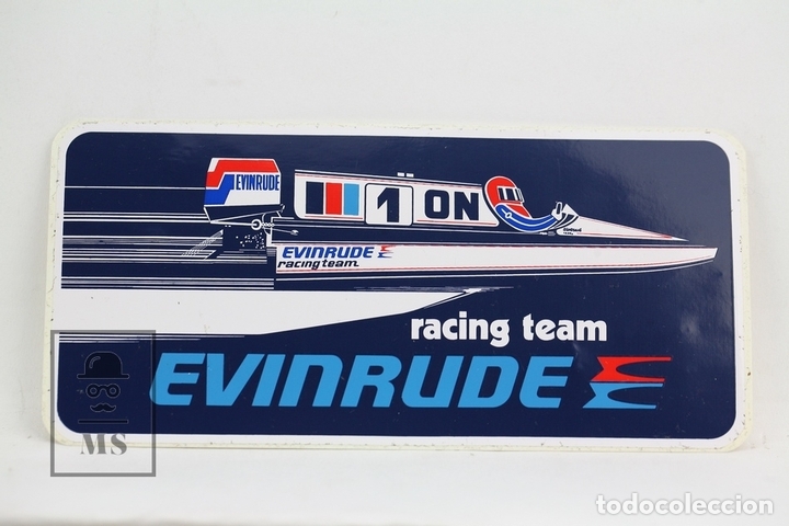 Pegatinas de colecci&oacute;n: Pegatina /Adhesivo Publicitario - Evinrude Racing Team - Fuera Borda - Lancha