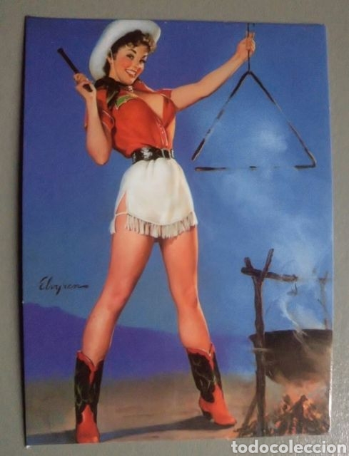 Autocollants de collection: Pegatina chica pin up con triangulo