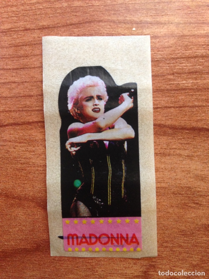 Pegatinas de colecci&oacute;n: Pegatina de chicle Madona