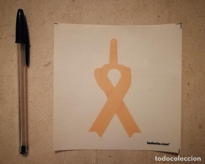 Pegatinas de colecci&oacute;n: PEGATINA ORIGINAL - FUKK LAZO AMARILLO - ESPA&Ntilde;A - ANTI INDEPENDENTISMO - POLITICA