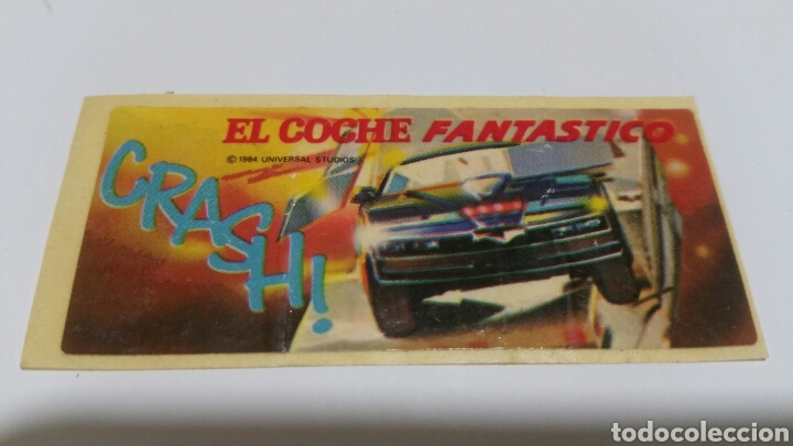 Pegatinas de colecci&oacute;n: Pegatina adhesivo chicle el coche fantastico 1984