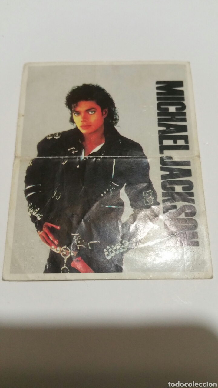 Pegatinas de colecci&oacute;n: Antigua pegatina cromo adhesivo Michael Jackson estrellas del rock Matutano Panini sonrics