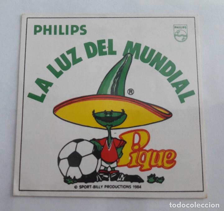 Pegatinas de colecci&oacute;n: pegatina de publicidad Philips, la luz del mundial de M&eacute;xico 1986