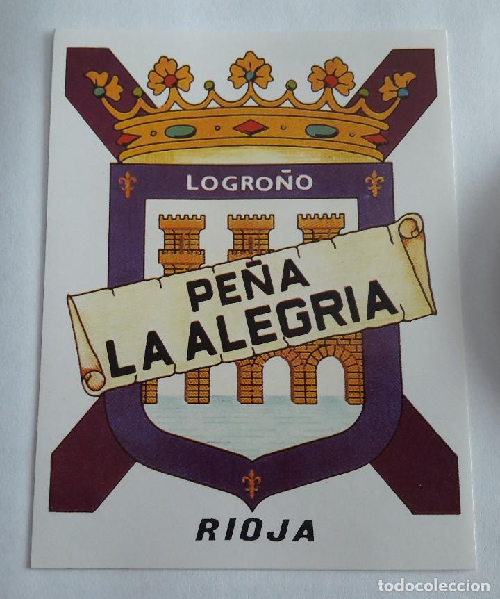 Pegatinas de colecci&oacute;n: pegatina de publicidad pe&ntilde;a la alegria, Rioja.