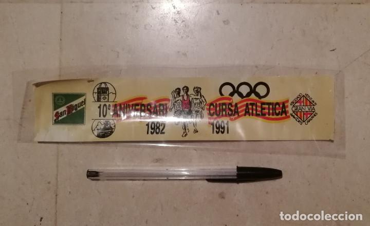 Pegatinas de colecci&oacute;n: PEGATINA ORIGINAL - ANIVERSARIO CURSA ATLETICA - CATALU&Ntilde;A - SAN MIGUEL - 1982 1991 GRAN VIA CORTS