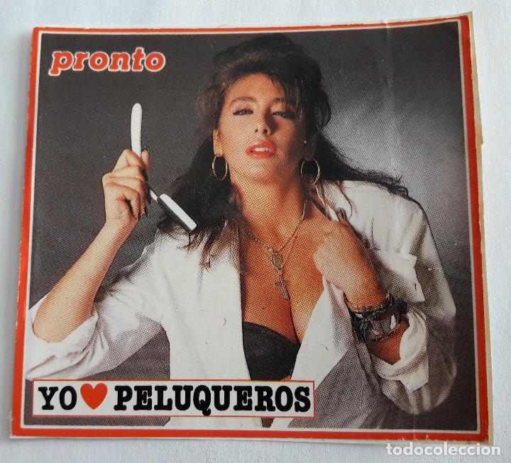 Autocolantes de cole&ccedil;&atilde;o: pegatina de la revista pronto a&ntilde;os 80 de Sabrina, yo amo peluqueros.