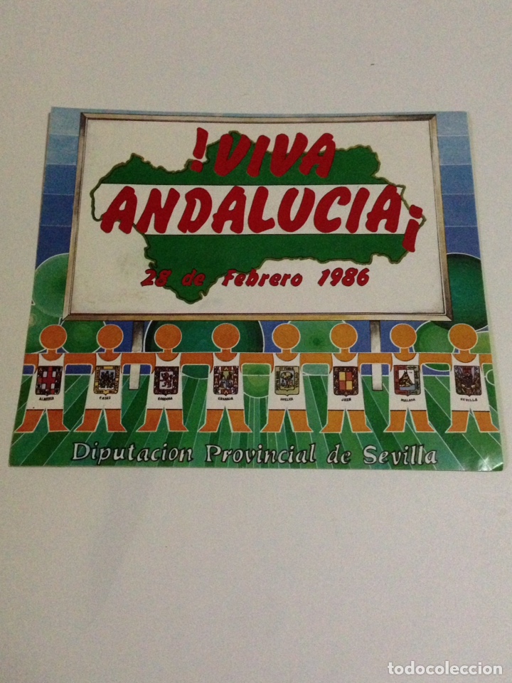 Autocollants de collection: Viva andalucia,28 febrero de 1986,19x16 cm.