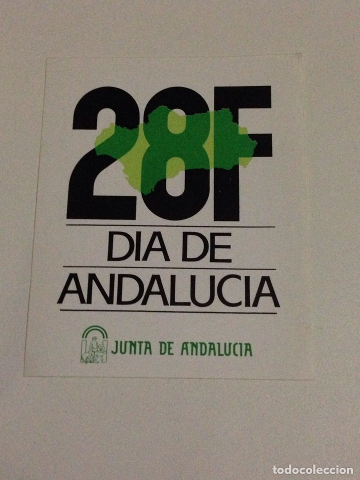 Sammlung von Aufklebern: Pegatina,28 f,dia de andalucia.
