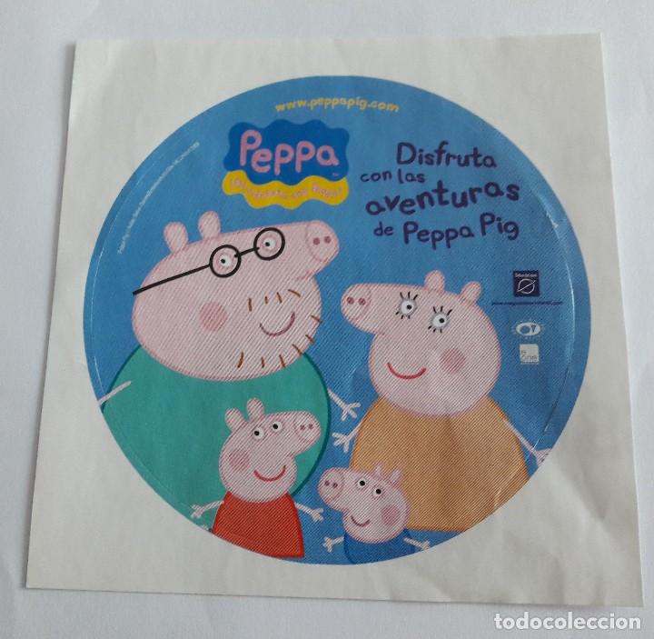 Pegatinas de colecci&oacute;n: pegatina de publicidad disfrua con la aventuras de Peppa Pig.
