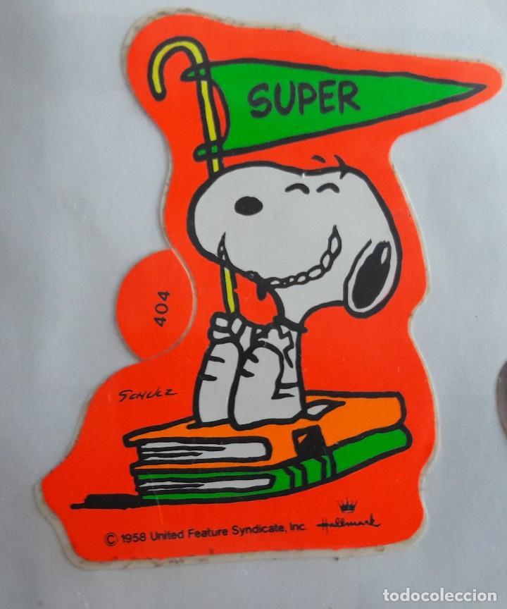 Pegatinas de colecci&oacute;n: pegatina de publicidad snoopy