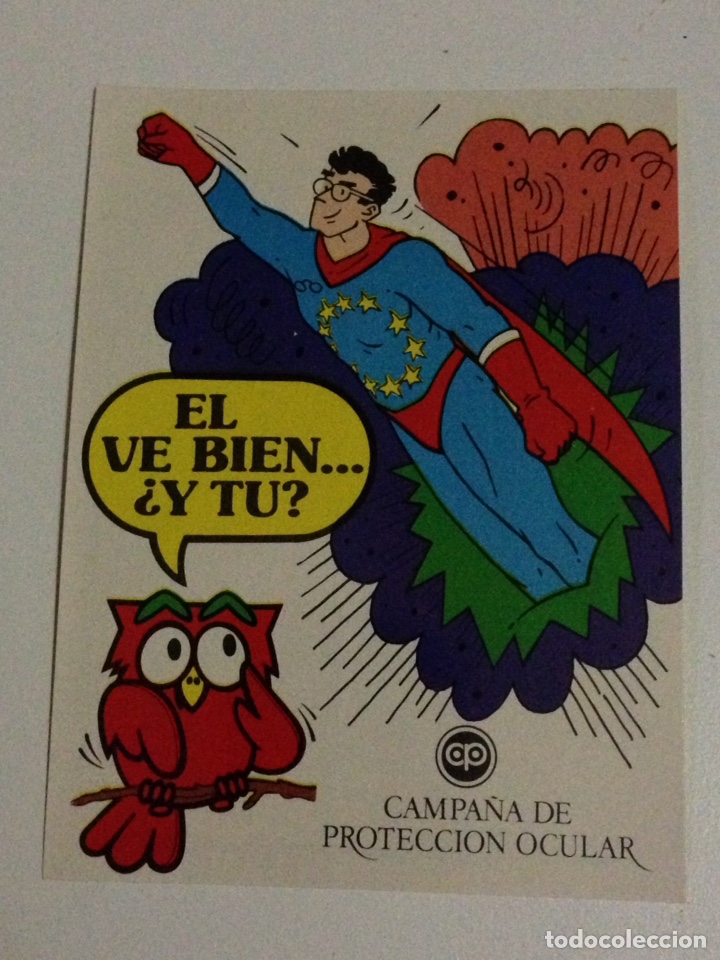 Sammlung von Aufklebern: Antigua Pegatina,campa&ntilde;a de proteccion ocular-El ve bien...Y tu?.